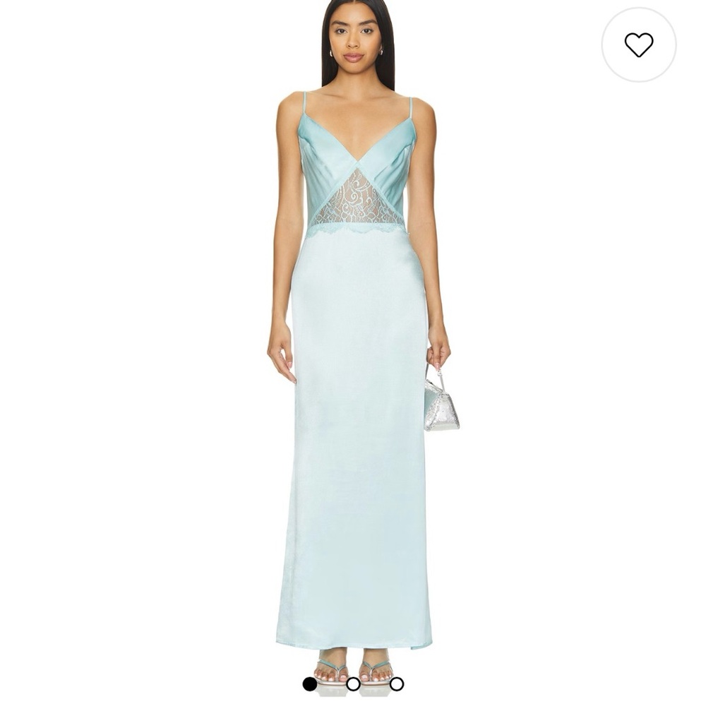 SNDYS Revolve Blue Lace Detail Women's Dress